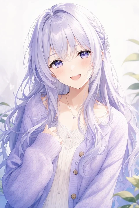 ルナ、髪をなびかせて