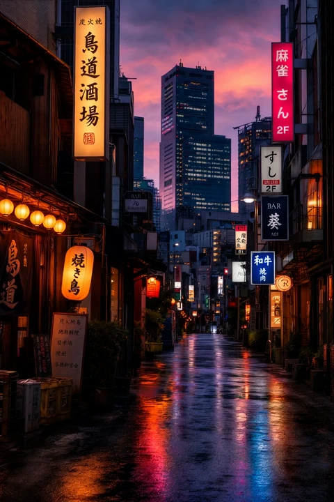 都会の静けさ